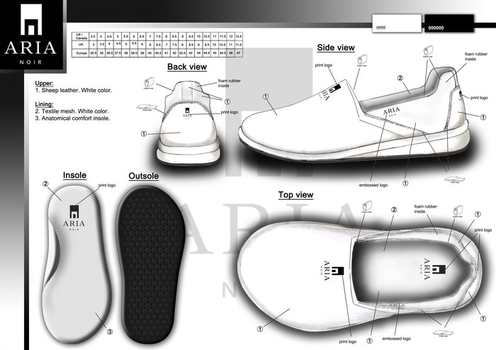 ARIA NOIR footwear